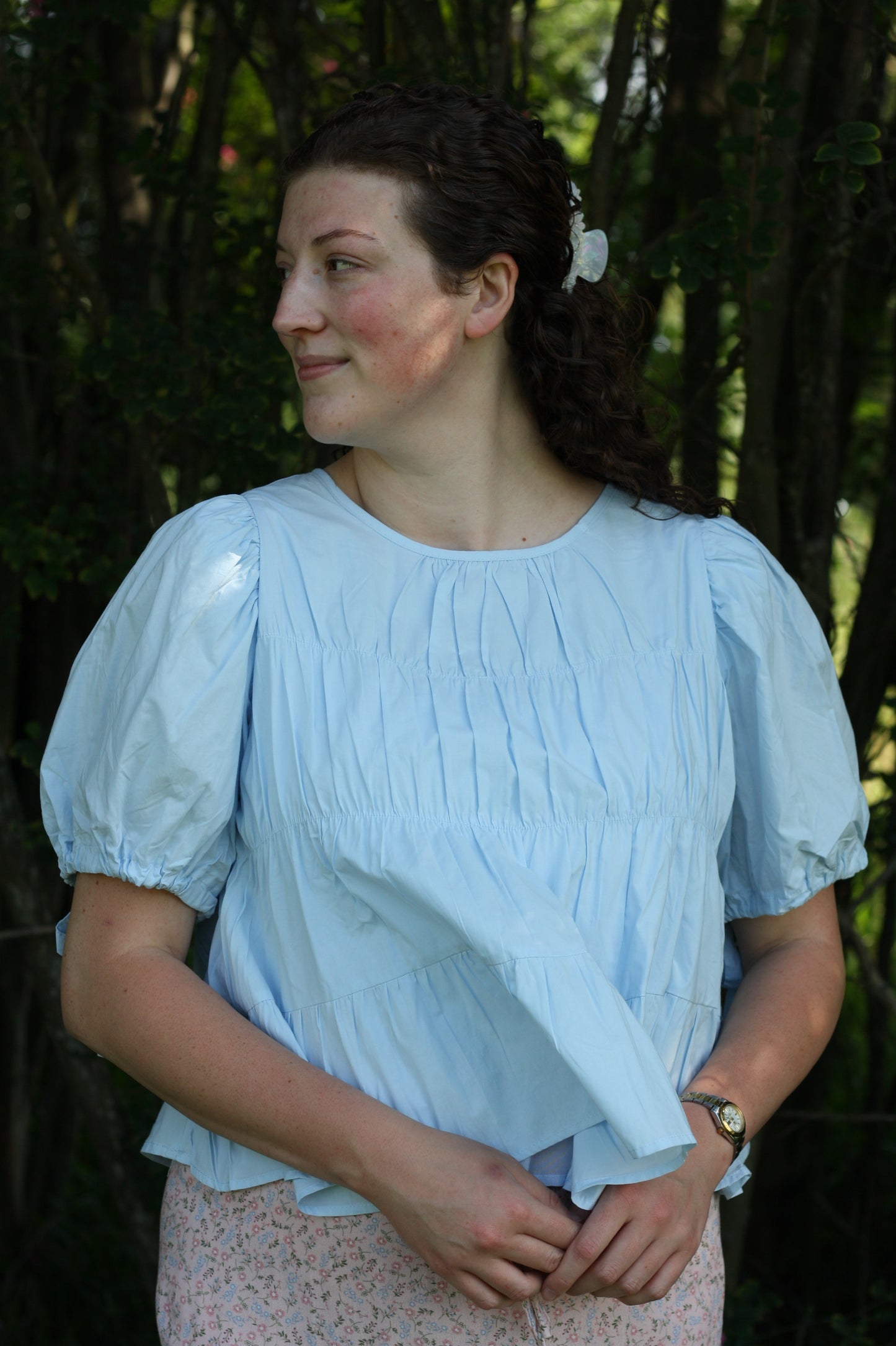 Tiered Puff Sleeve Top