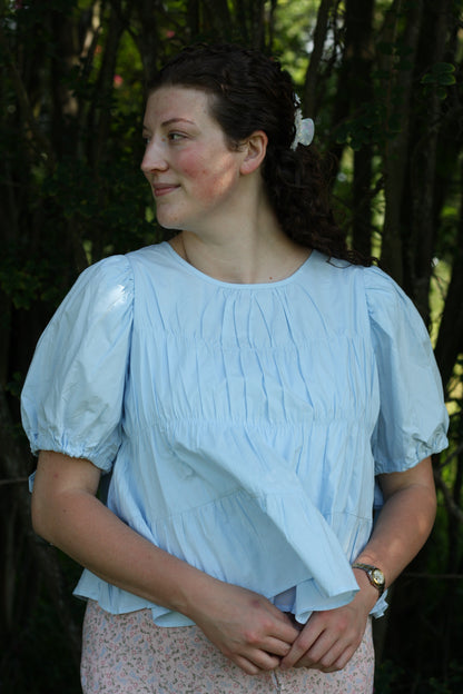 Tiered Puff Sleeve Top