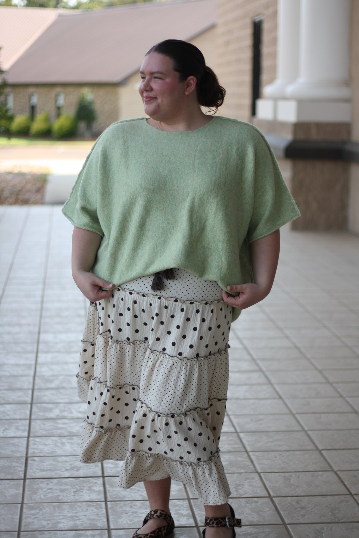 Short Sleeve Oversized Knit Sweater