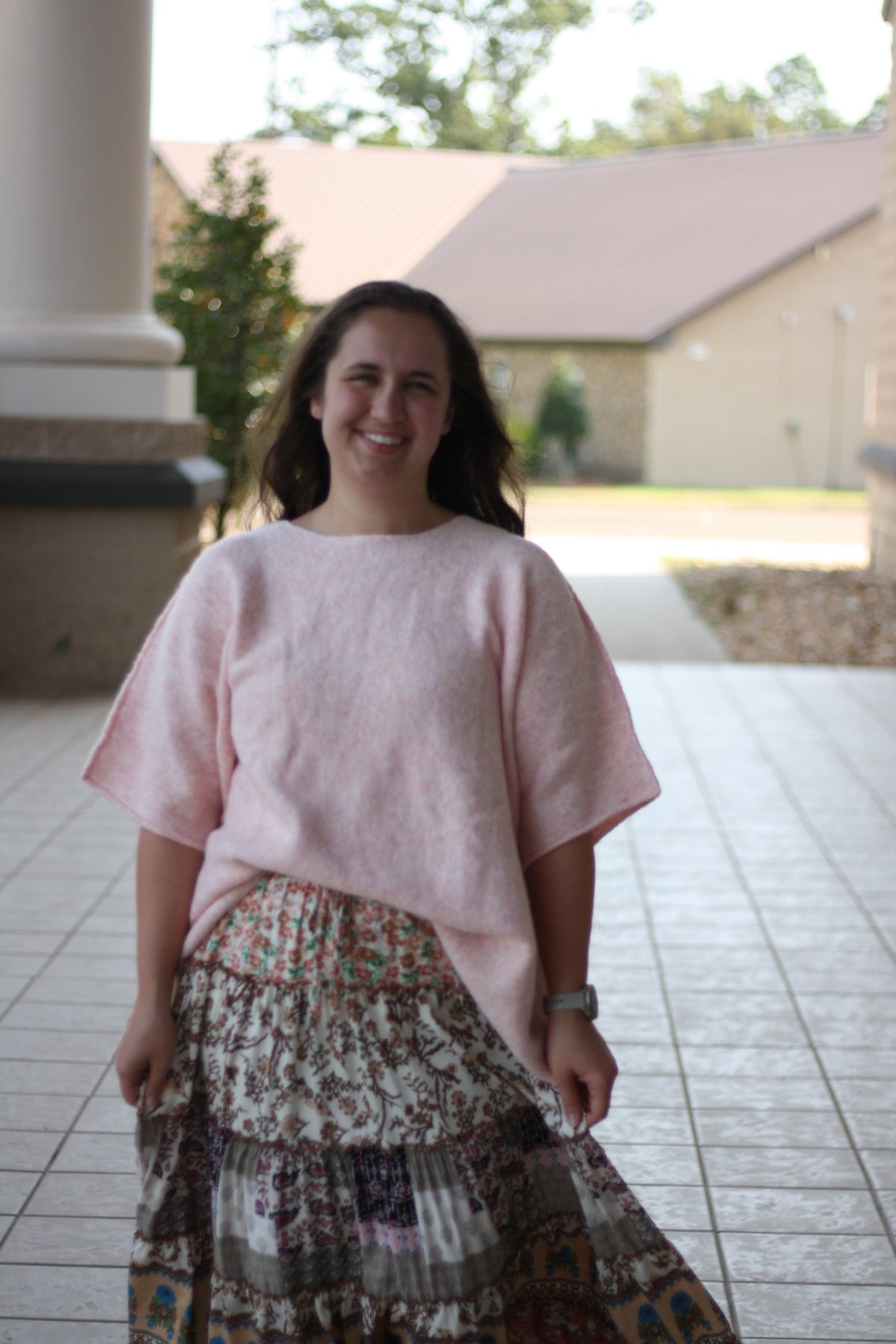 Short Sleeve Oversized Knit Sweater