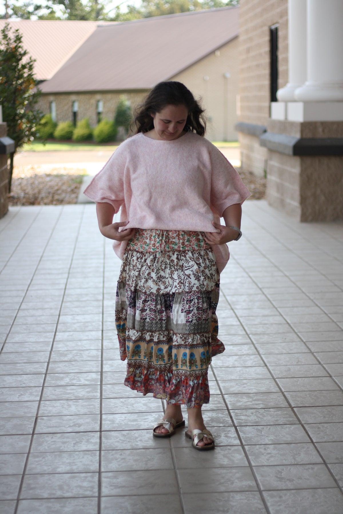 Short Sleeve Oversized Knit Sweater