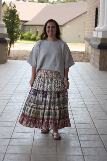 Short Sleeve Oversized Knit Sweater