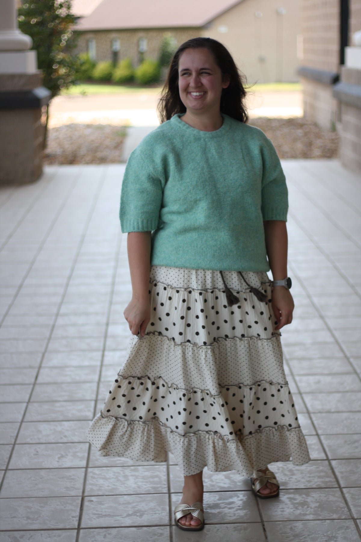 Soft Knit Short Sleeve Sweater