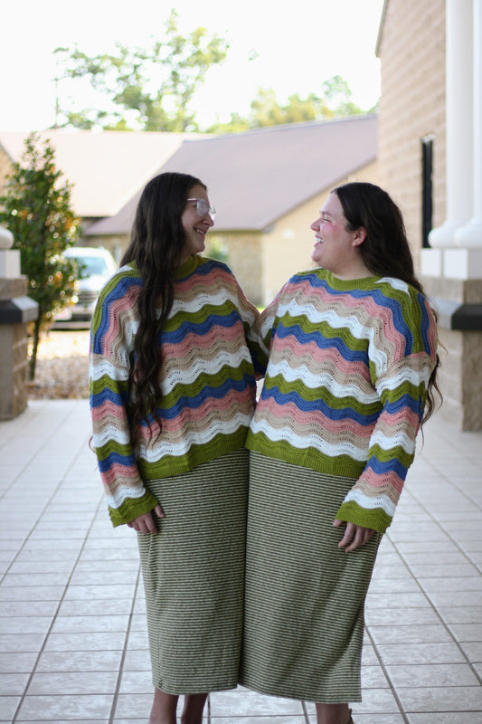 Color Block Sweater