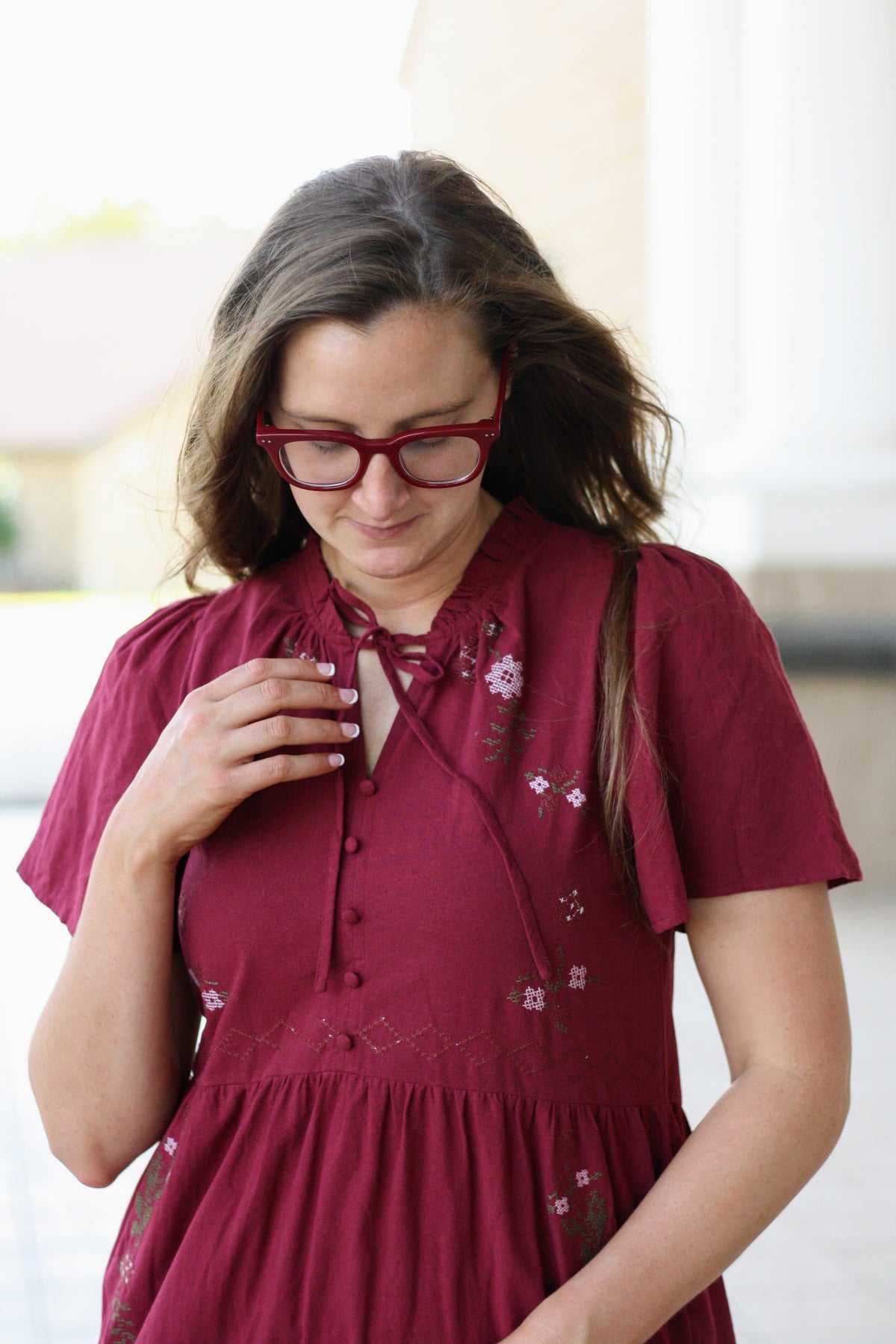 Cross Stitch Maxi Dress