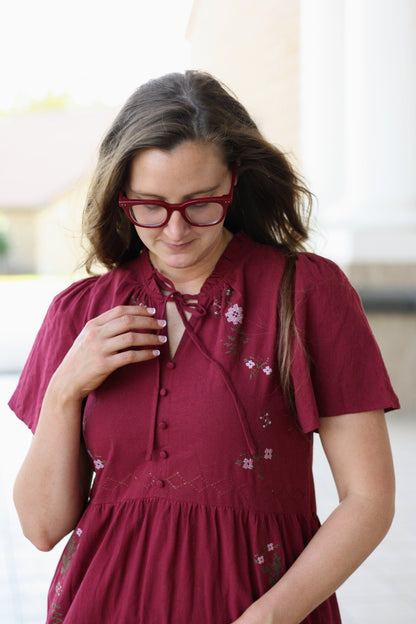 Cross Stitch Maxi Dress