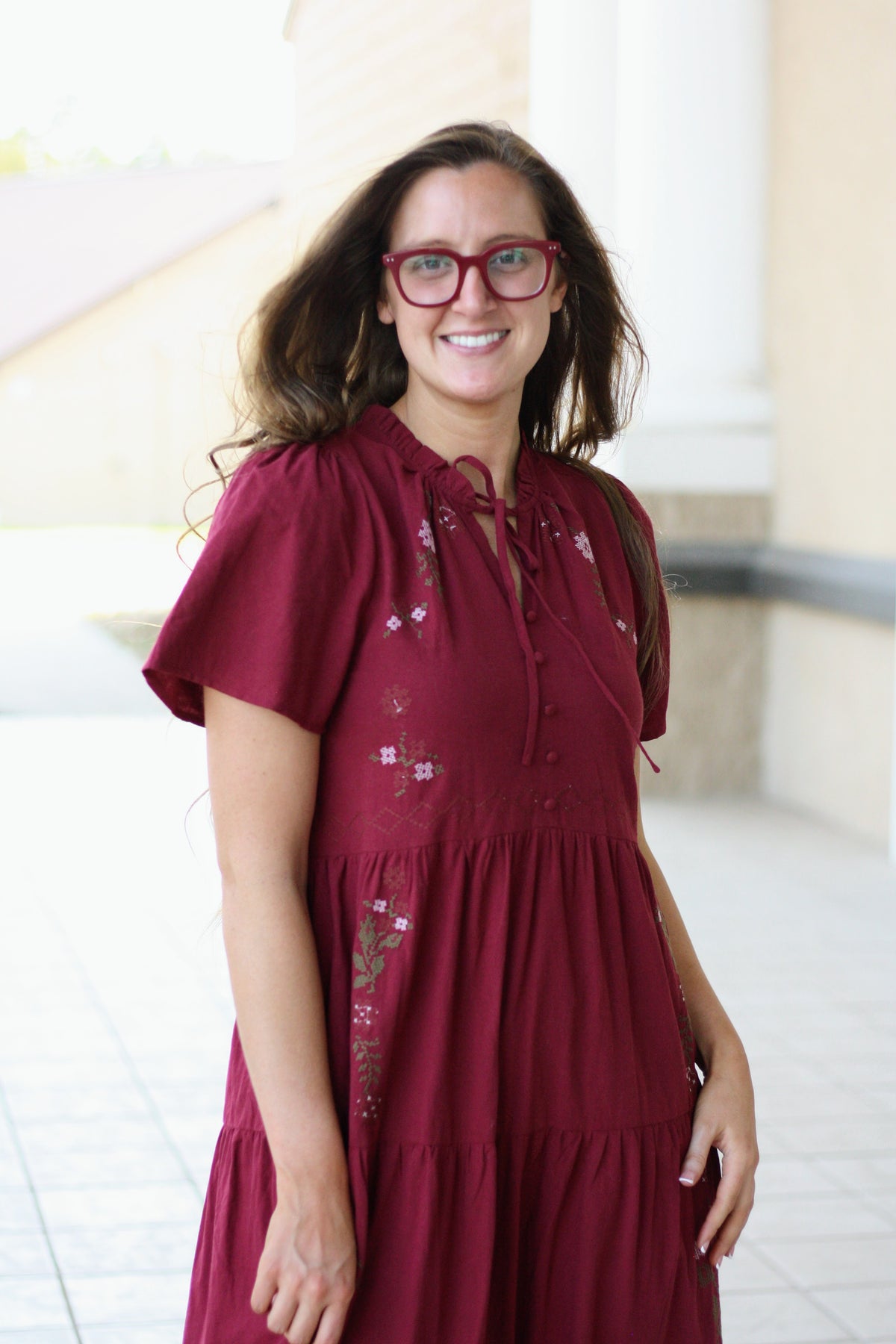 Cross Stitch Maxi Dress
