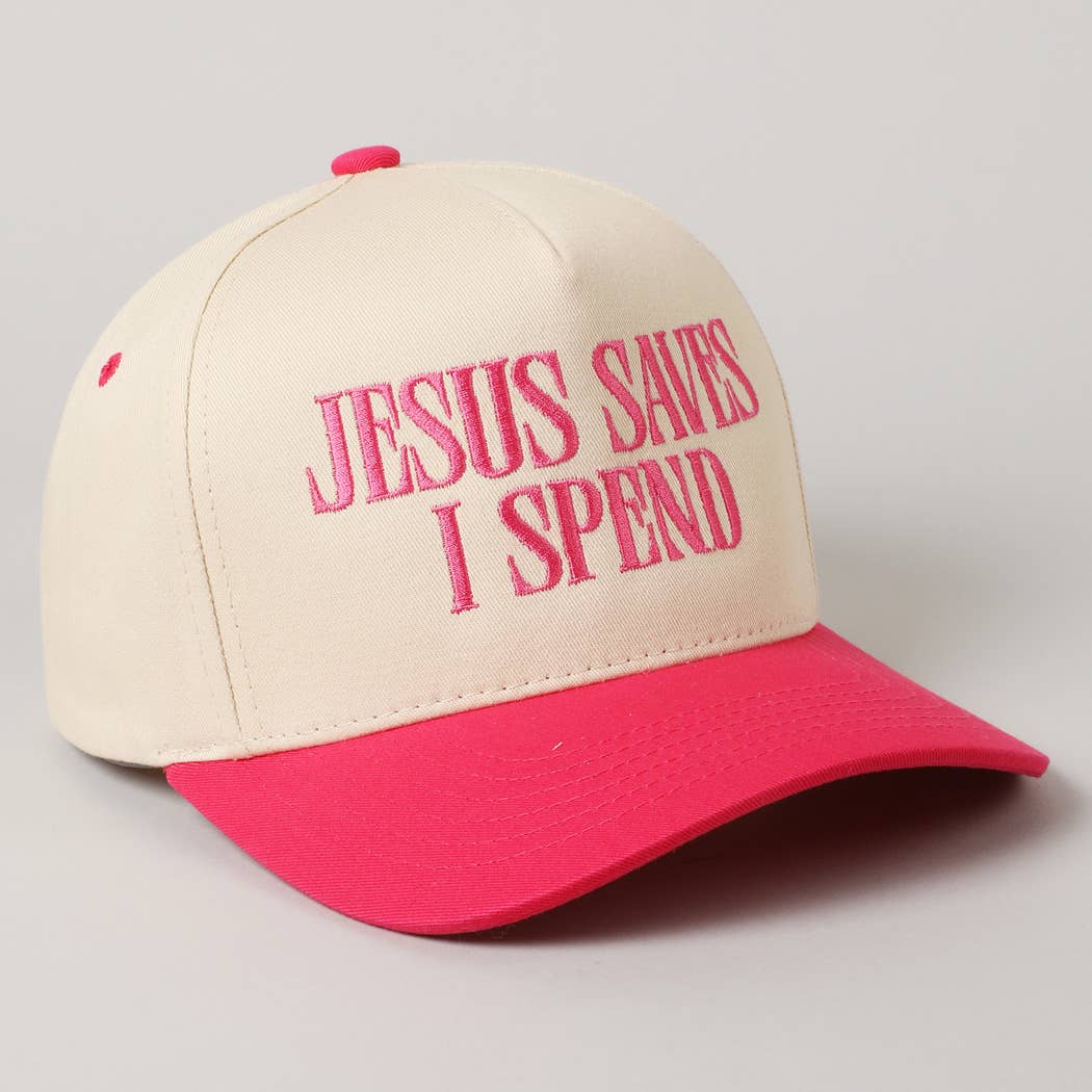"JESUS SAVES I SPEND" Trucker Hat