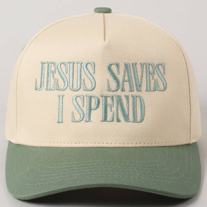 "JESUS SAVES I SPEND" Trucker Hat