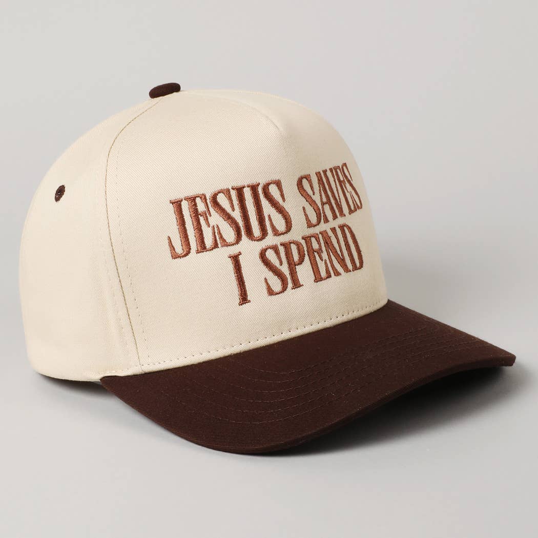 "JESUS SAVES I SPEND" Trucker Hat