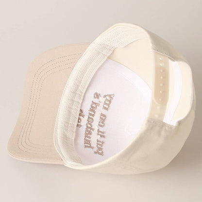 Put it on my husband's tab Canvas Cap