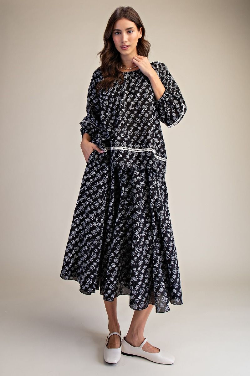 Flower Power Printed Skirt Set
