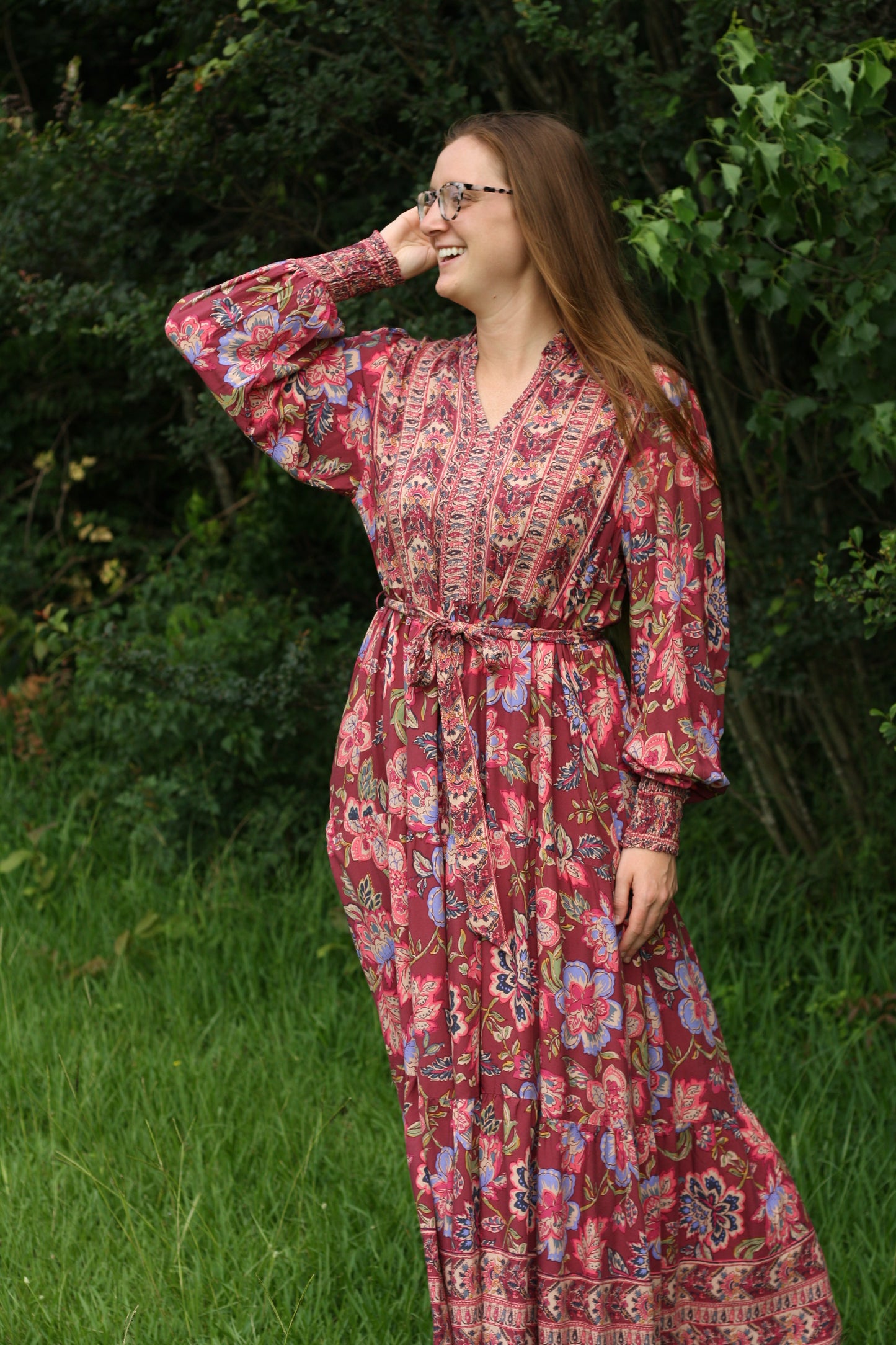 Dark Floral Maxi Dress