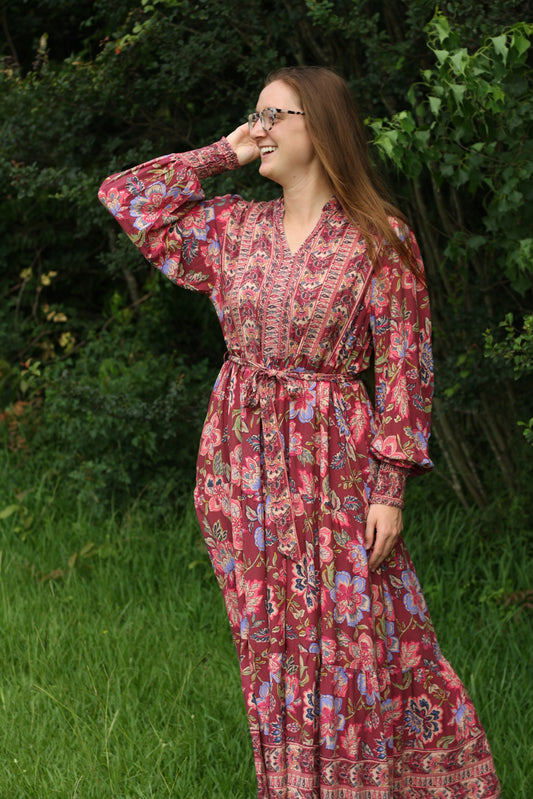 Dark Floral Maxi Dress