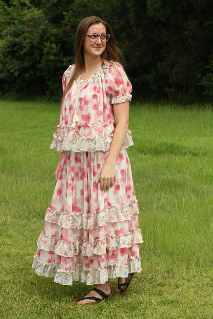 Floral Dream Ruffle Skirt Set